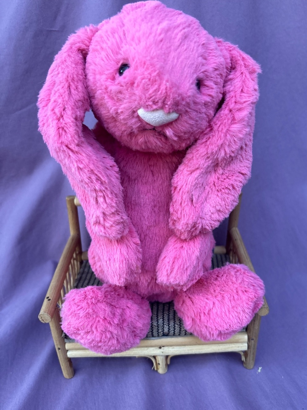 RETIRED Jellycat Bashful SORBET BUNNY Medium candy pink VHTF